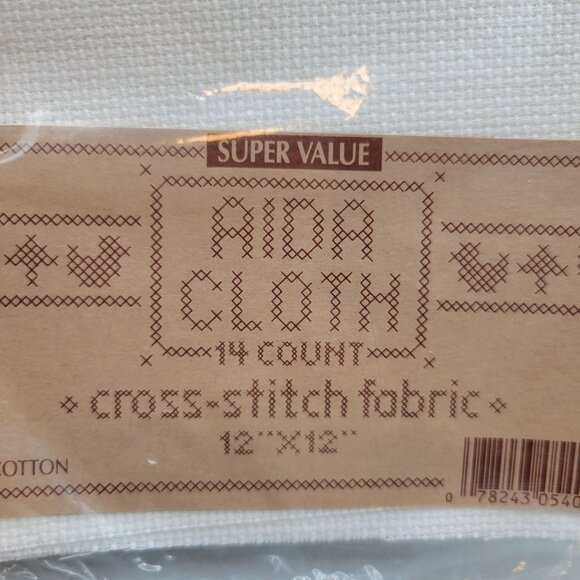Aida 14 Count Lot of 7 Cross Stitch Fabric Cotton Asst Colors 12 x 18 Each - Picture 6 of 11